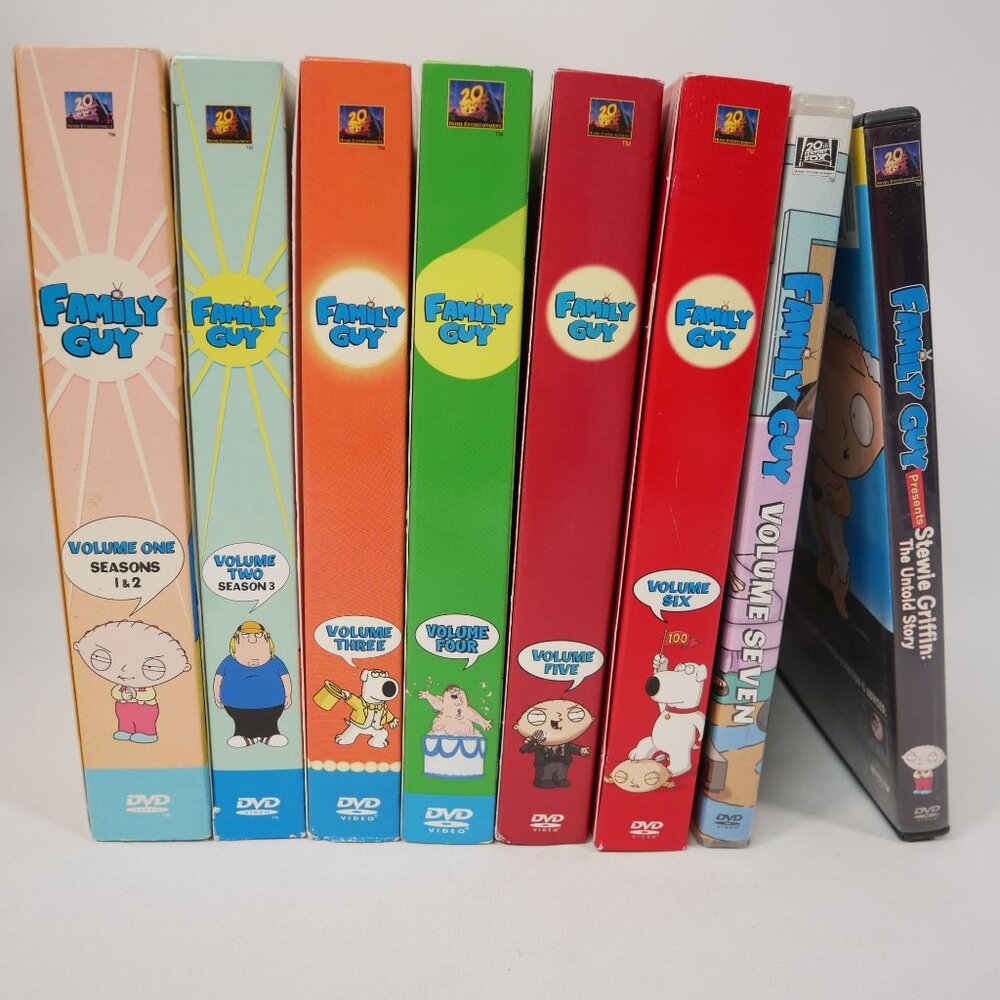 Family Guy DVD Box Set Volumes 1-7 + Stewie Griffin The Untold Story TESTED